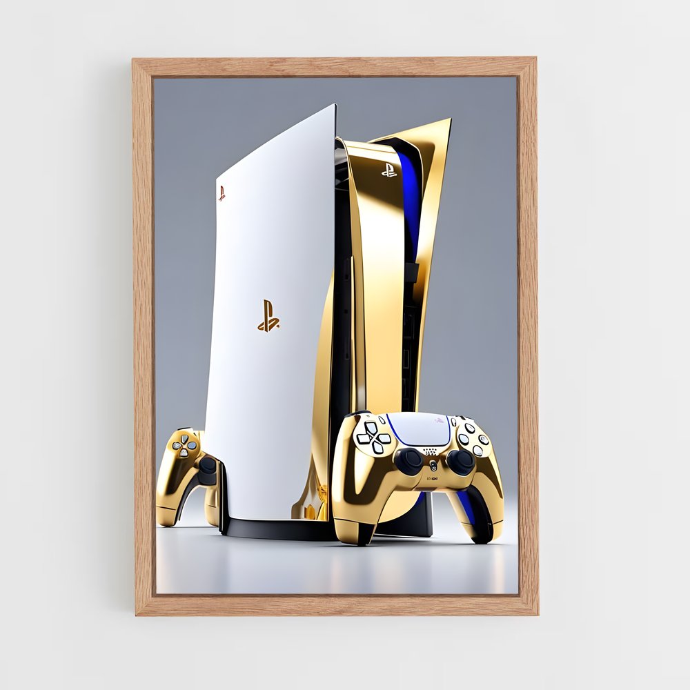Poster PlayStation Gold Rush – affiche Consoles (vue 4)